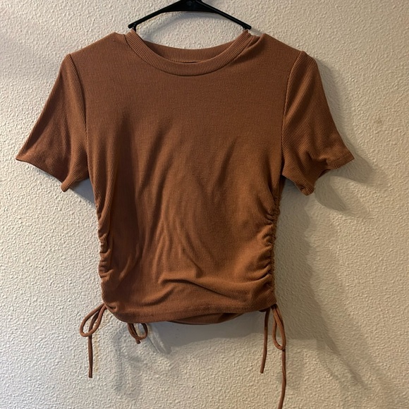 Zara ribbed tie sides crop top size medium - Picture 1 of 5
